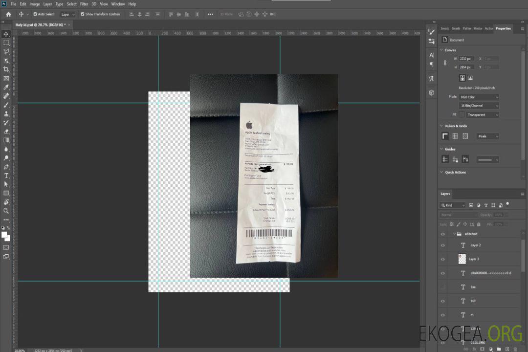 Chèque de paiement de la société Apple template